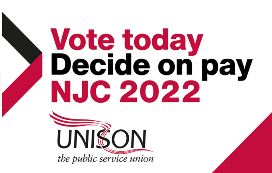 Vote today. Decide on pay. NJC 2022