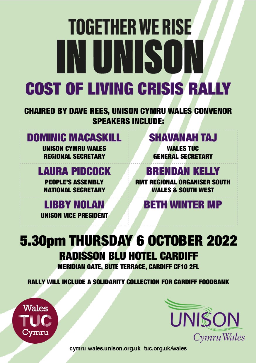 Cost of Living Crisis Rally – Cardiff